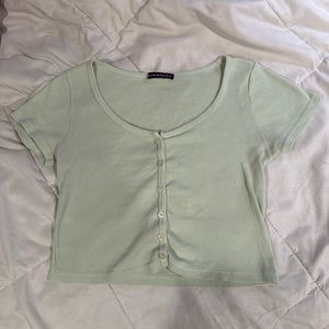 Brandy Melville Tee One Size in Sage Green